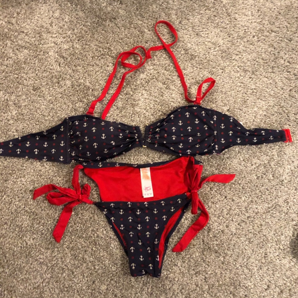 Anchor pattern bikinis